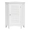 Gymax Corner Storage Cabinet Free Standing Bathroom Cabinet w/ Shutter Door